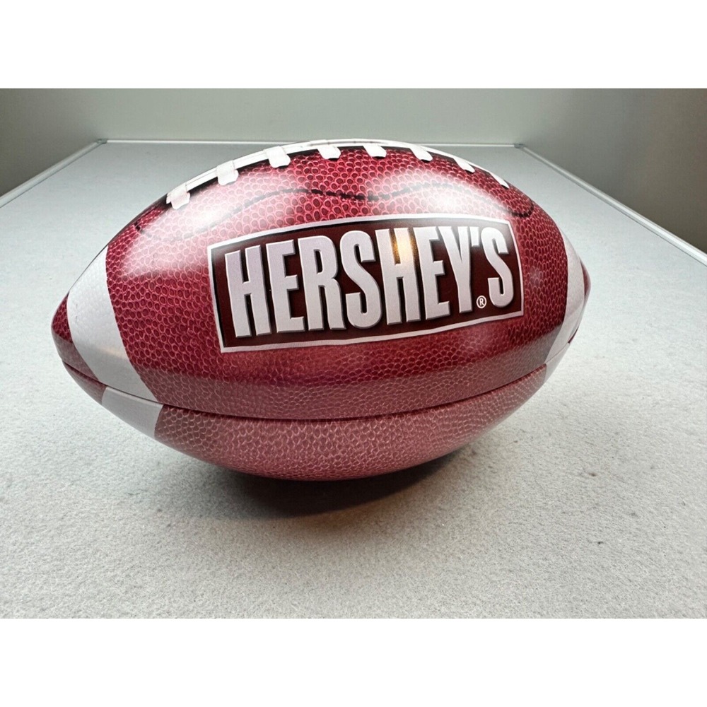 Hershey's‎ Chocolate Football Metal Tin Promotional 11" Piggy Bank